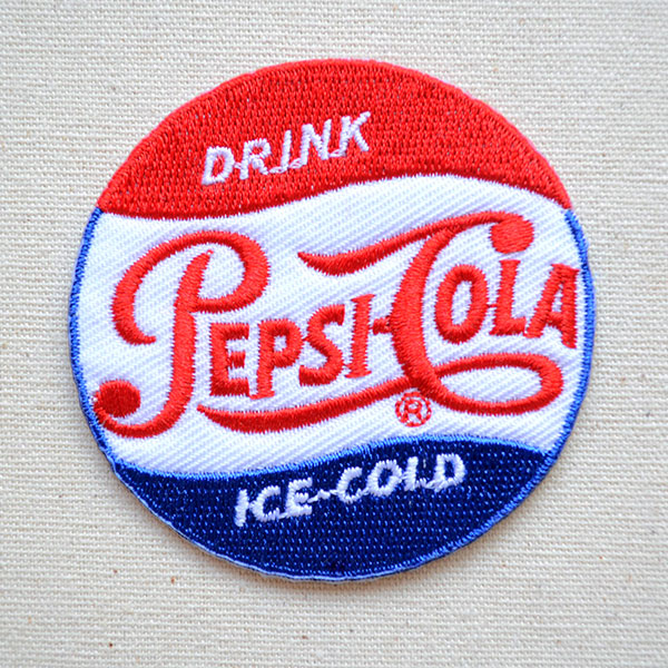 SALE/ UNKNOWN PEPSI‐COLA ペプシコーラ 英文字 スタジアムジャケット 防寒  刺繍 企業 ブルー (メンズ  L相当)   N7009