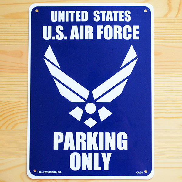 看板/プラサインボード アメリカ空軍専用駐車場 U.S.Air Force Parking